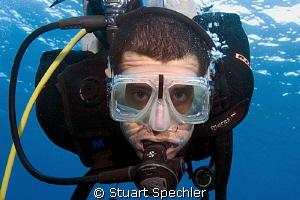 Curious sea monster, up close and too personal. by Stuart Spechler 